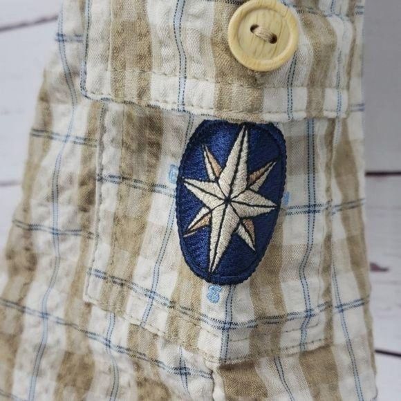 Samara Brown Plaid 2 Pc Infant Shortall Set‎ 6-9 months - Picture 5 of 8